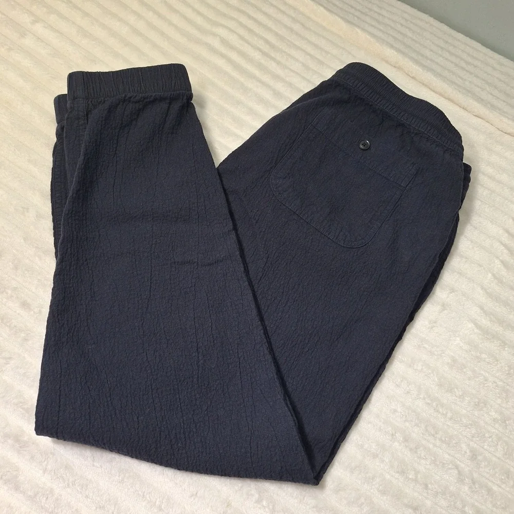 Taylor Stitch Apres Sashiko Organic Cotton Jogger Pants XXL Charcoal Pull On